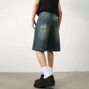 Shorts en jean pour homme, coupe slim vintage, décontractés, confortables, légers, respirants, style streetwear, pour tous les jours - Product Image 4