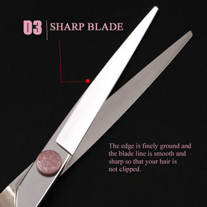 Tijeras de Barbero Profesionales de Alta Calidad, Acero Inoxidable 6CR13 de Pakistán, Hoja Afilada, Mango de Acero Inoxidable, Plegables para Cabello - Product Image 4