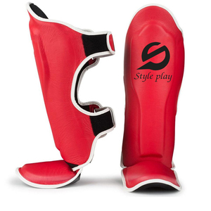 <b>Hook</b> Loop Closure Shin Guards With Customized Logo High Quality Comfortable To Wear Boxing Shin Guard - Product Image 1