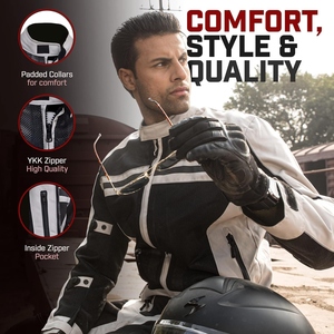 Custom Men's Breathable Mesh Motorcycle Riding <b>Jacket</b> CE Armor Protective Biker <b>Racing</b> <b>Jacket</b> OEM ODM - Product Image 4