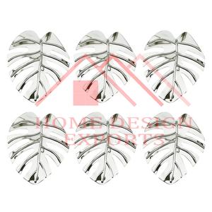 Rond de serviette en forme de feuille en métal de qualité supérieure maison hôtels et restaurants décor de mariage de table meilleur anneau de serviette en feuille d'or - Product Image 6