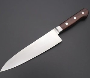 Custom Handmade Forged Modern Chef <b>Knife</b> Stainless Steel Blade 8in Length Ambidextrous Wooden Handle 3.0mm Thickness Extra <b>Sharp</b> - Product Image 1