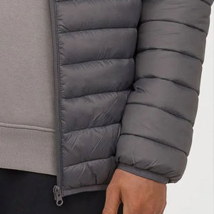 Chaqueta Acolchada de Alta Calidad para Hombre, Chaqueta de Invierno Tejida, Talla Grande, con Cuello Alto, Relleno de Algodón, Cálida, Informal, Tipo Burbuja - Product Image 3