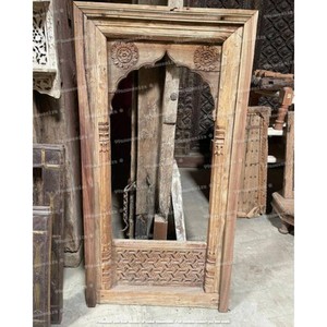 Chic Retro Style Wooden <b>Wall</b> <b>Mirror</b> with Colorful Accents - Product Image 4
