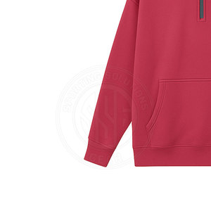 เสื้อสเวตเชิ้ตคอเต่าซิปครึ่งตัวสำหรับผู้หญิง สไตล์สตรีทแวร์ทันสมัย เนื้อผ้านุ่ม - Product Image 5