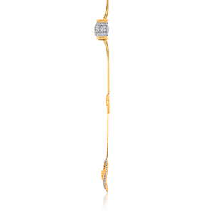 GLEAMORA ENTERPRISE Pendentif en or blanc avec diamant de laboratoire, motif œil porte-bonheur, taille brillant, pour femme, tendance, usage quotidien, 14K, 6,17g - Product Image 3