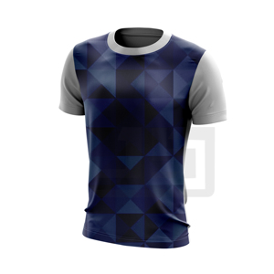 Camiseta Cómoda para Hombre, Tejido Transpirable de Spandex/Poliéster, Cuello Redondo, Estampado Tie-Dye, Manga Corta, Corte Clásico Regular - Product Image 2