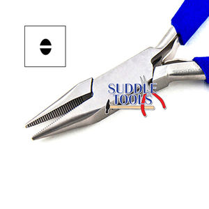 Pince à bec de canard, Pince à bec rond, Pince à bec demi-ronde à dents, Outils de bijouterie et horlogerie, Outil de pliage et de façonnage de fil pour artisanat D - Product Image 1