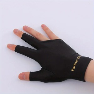 Snooker Gloves Professional Billiard Gloves Smooth Cue Control Gloves Anti <b>Slip</b> Gloves Comfortable Fit Three Finger Gloves Pool - Product Image 2