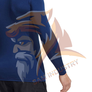 Chemises de compression pour hommes de haute qualité, légères, à manches longues, écologiques, respirantes, en spandex/polyester - Product Image 5