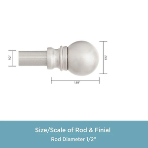 ราวม่านเหล็กนิกเกิลสุดหรูพร้อมขายึดสำหรับตกแต่งบ้าน อุปกรณ์เสริมราวม่านหน้าต่าง ห้องน้ำ ห้องนั่งเล่น โรงแรม - Product Image 2