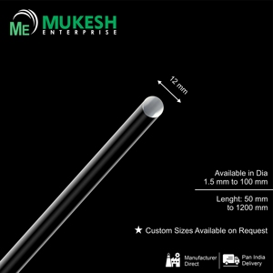 12mm Transparent Cast Acrylic <b>Rod</b> Solid PMMA Exhibition Stand Display Fabrication Custom Moulded Cut Lighting Diffuser Supplier - Product Image 3
