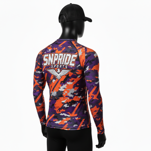 New Arrival Lightweight Breathable Eco-Friendly Unisex MMA Rash Guard Long Sleeve Quick Dry Customized Color/Logo High Quality - Product Image 5