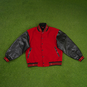 OEM Custom Embroidered Varsity Jackets Men Women Shiny <b>Velvet</b> Body PU Leather Sleeves Oversized Crop <b>Top</b> Winter Streetwear - Product Image 6