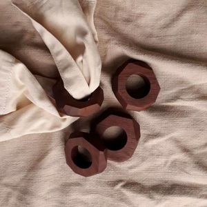Wholesale Handmade <b>Wooden</b> Napkin Ring with <b>Rustic</b> Decorative <b>Table</b> Accessory for Wedding Hotel & Event <b>Dining</b> Export - Product Image 2