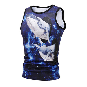 Camisetas sin Mangas Casuales para Hombre, 100% Poliéster, Estampado Sólido, Secado Rápido, Transpirables, Ropa de Gimnasio, Compresión para Fitness, Running y Deportes - Product Image 4