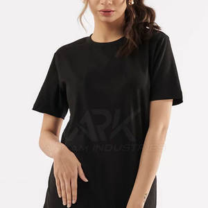 Camiseta de algodón premium para mujer, tela ligera, cuello redondo, ropa de moda de verano, suministro directo de fábrica, pedido al por mayor - Product Image 5