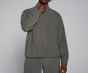 2026 Wholesale Custom Trendy Men Premium Fleece Tracksuit Set half zip Hoodie & Jogger <b>Pants</b> Casual Sportswear Tracksuit For Men - Product Image 6