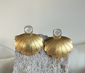Boucles d'oreilles créoles classiques et tendance pour femmes et jeunes filles, plaquées or, style créateur, pour soirée, vente en gros - Product Image 5
