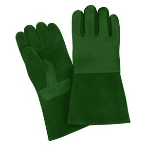 CAPTAIN INDUSTRY CI-WG-107 Guantes de Soldadura TIG de Cuero Vacuno Cortos y Largos a Bajo Precio, Unisex, de Dedo Completo, Antideslizantes e Impermeables - Product Image 1