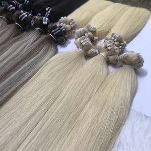 Haute Qualité 100% Humain Remy Extensions De Cheveux Blonde Naturel Droite Vierge Cheveux Vietnamien En Gros - Product Image 1