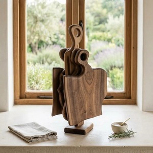 Planche à découper en bois avec poignée, planche à découper et à servir, cuisine rustique, planche à découper artisanale - Product Image 6