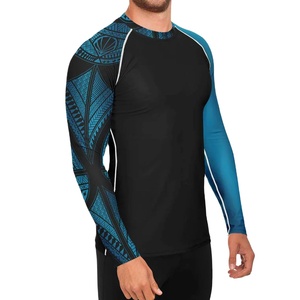 100% High Quality Compression Men Rash Guard / Breathable Material Made Sublimation Printed Design Men Rash Guard Custom Design - Product Image 1