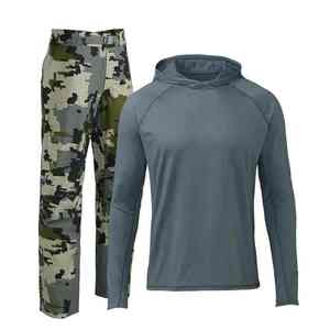 Ensemble de chasse camouflage pour homme : sweat à capuche et pantalon à manches longues en polyester respirant – Équipement d'extérieur pour l'automne - Product Image 3