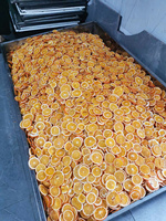 Gedroogde sinaasappelschijfjes, fruitthee ingrediënt, Citrus Sinensis, gedroogde sinaasappelwiel, bulk, gele schil, gesneden sinaasappel