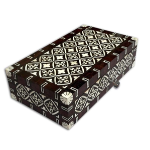 Boîte à bijoux en bois avec incrustation de motifs floraux, faite à la main, pour la table de maquillage, décoration de la maison, aux prix les plus bas - Product Image 4