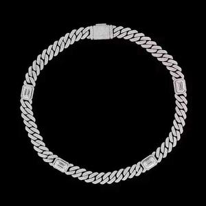 Cadena Cubana de Plata de Ley 925 con Diamantes y Baño de Oro Rosa, Joyería Estilo Hip Hop para Hombre - Product Image 3