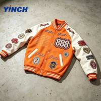 Nouveautés Layenne : Veste de baseball classique personnalisée pour homme, coupe ample, avec logo brodé, style Letterman