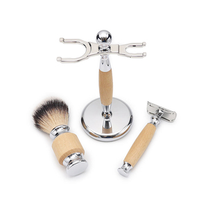 Ensemble de rasage professionnel avec rasoir en acier inoxydable de haute qualité, léger, avec logo personnalisé et ensemble de rasage de luxe - Product Image 5