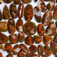 Lot de cabochons en agate de couture marocaine naturelle, taille de forme mélangée, fabrication de bijoux en pierres précieuses en vrac, prix de gros, matériel de bijoux ARHAN