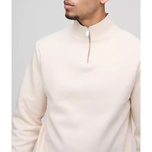 Sweat-shirt unisexe en molleton d'hiver 100% coton, coupe ample, style vintage, avec fermeture éclair à moitié, manches longues, séchage rapide - Product Image 2