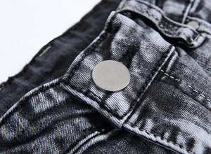 <b>Men's</b> High Waist Straight Leg Breathable Slim Fit Denim <b>Jeans</b> Waterproof Long Casual Pants With Logo for Autumn Cheap price - Product Image 5
