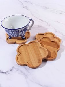 Handmade Square Luxury Wooden Eco-Friendly Drink Coasters Set Natural Wood Tea Coffee Cup <b>Table</b> <b>Protector</b> Home Kitchen Decor - Product Image 6