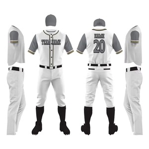 New Design Fashionable 100% Polyester Customized Men <b>Baseball</b> Jersey Uniform Design Your Own <b>Baseball</b> Uniform For Sale 2026 - Product Image 6
