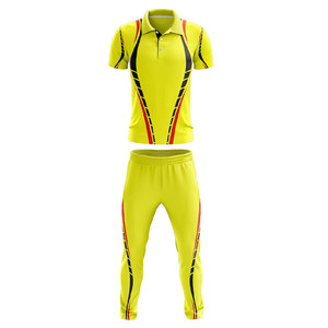 Ensemble d'uniformes de cricket personnalisés de haute qualité à prix abordables – Dernière collection personnalisable 100 % polyester avec logo - Product Image 1
