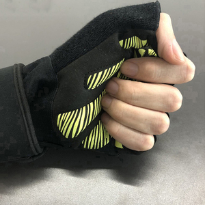 New Style <b>Half</b> Finger Fitness Gloves Mesh Breathable Non <b>Slip</b> Adjustable Wrist Strap Gym Weight Lifting Unisex - Product Image 3