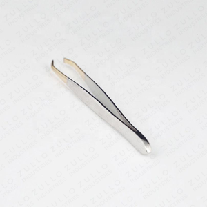 Pinzas para Cejas Inclinadas de Acero Inoxidable con Punta Dorada, Agarre Rugoso, Depilación de Precisión, Herramienta de Belleza, Diseño OEM Personalizado - Product Image 3