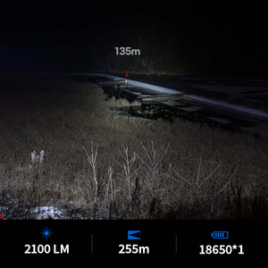 Lampe torche LED rechargeable ZEROBEAM M5 Super Mini 2100 lumens 6000K étanche IPX8 IK10 avec lanterne latérale et intensité réglable - Product Image 2