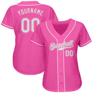 Maillot de baseball personnalisé à col en V avec impression par sublimation pour équipe, vêtements de baseball OEM - Product Image 1