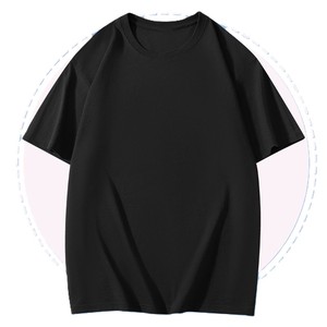 Camiseta de Manga Corta de Color Sólido de Algodón Peinado de 180 g, con Logotipo Personalizado Bordado, Precio de Fábrica en Bangladesh, OEM - Product Image 3