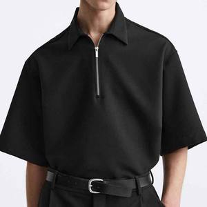 เสื้อโปโลผู้ชายแบบซิป คอปก แขนสั้น สไตล์ลำลอง รุ่นขายดีประจำปี 2025 ผลิตจากผ้าฝ้าย มีไซส์พลัส - Product Image 3
