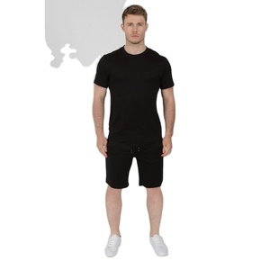 OEM Low MOQ Men Summer Collection Casual Wear Shirts and Shorts Summer <b>Twin</b> <b>Sets</b> - Product Image 1