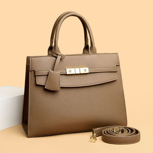 Sac bandoulière rétro en cuir véritable fait main, style messager, fermeture éclair sécurisée, motif losanges, durable, décontracté, pour voyage - Product Image 3