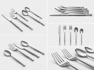 Cubertería de Acero Negro para Hotel, Cuchara, Tenedor y Cuchillo Dorados, Cubertería para Bodas, Cubertería de Acero Inoxidable 304 de Alta Calidad, Lujosa para Navidad - Product Image 6