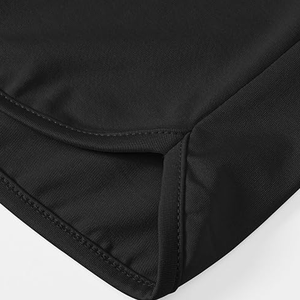 Camisa de Golf sin Mangas para Mujer SOSH4, Color Negro Sólido, con Cuello, 100% Poliéster Elástico - Product Image 6