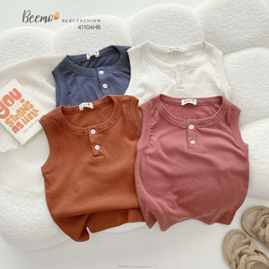 ชุดเสื้อผ้าสำหรับเด็กเสื้อยืดสวมหัวแขนสั้นผ้าฝ้ายพิมพ์ลายแฟชั่นระบายอากาศได้ - Product Image 5